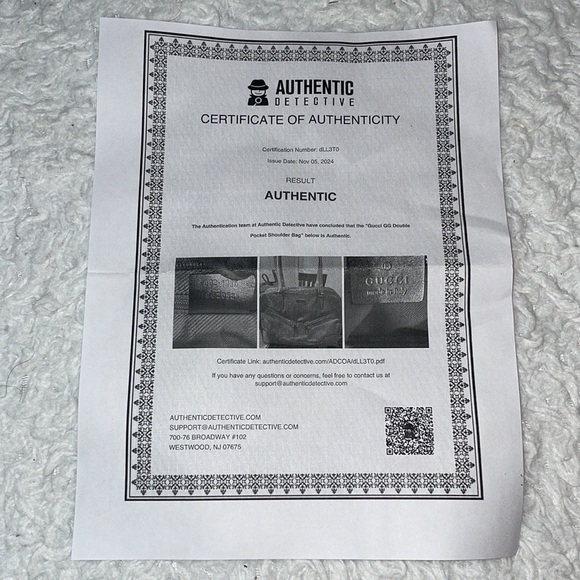 Gucci GG Guccissima Gold Metallic Leather & Canvas Vintage Shoulder Bag Purse - Picture 16 of 17